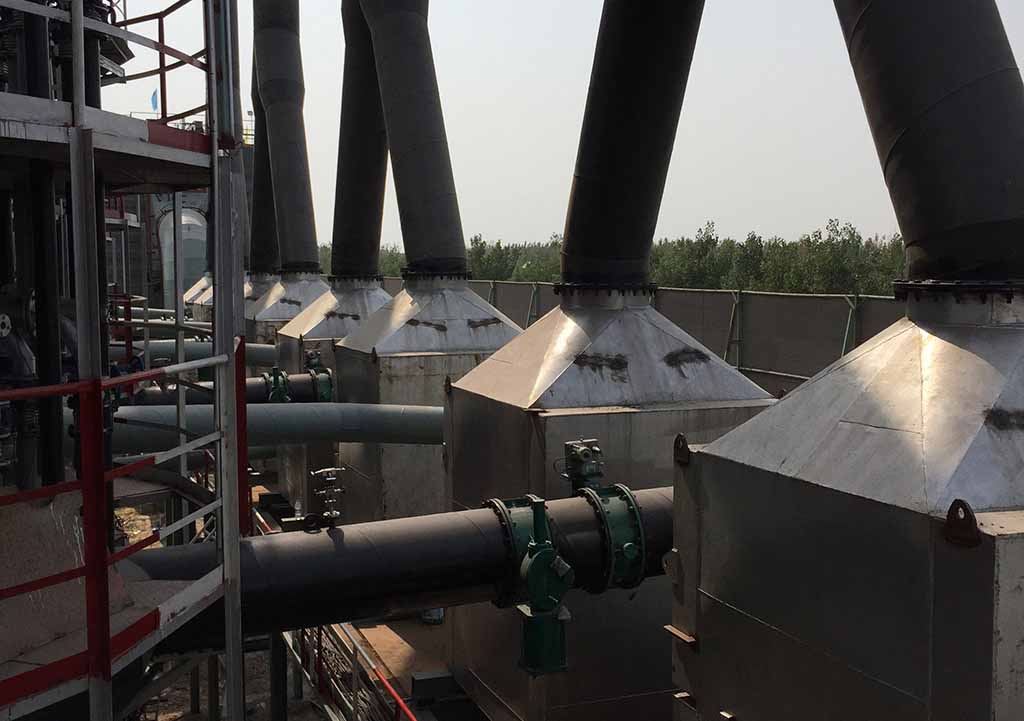 換熱器安裝現場